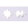 E0657-N-Set argint link puzzle 18*16mm/19*11mm 0.5mm grosime -1 set