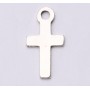 E0658-N- Charm cruciulita argint 12*6mm 0.6mm grosime 1 buc