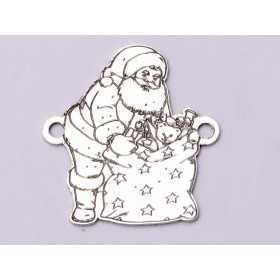 E0691-G-Link argint 925 Mos Craciun 15x16mm 0.5mm grosime