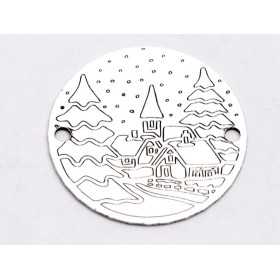 E0724-G-Link banut argint 925 peisaj de iarna