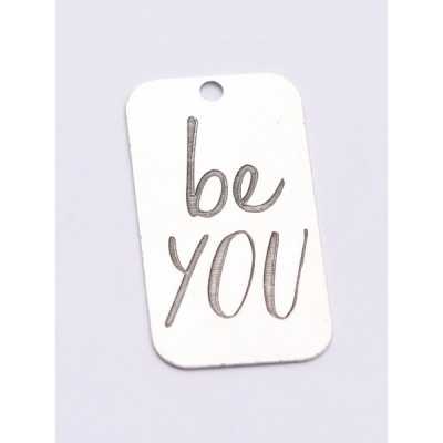 E0737-G-Tag argint 925 28*15mm Be you 1 buc