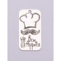 E0743-G-Tag argint 925 28*15mm Bon Appetit 1 buc