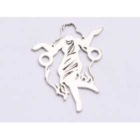 E0770-N-Link argint 925 zodia Fecioara 19*15mm 0.6mm grosime -1buc
