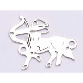 E0772-N-Link argint 925 zodia Sagetator 18.5*15.5mm 0.6mm grosime