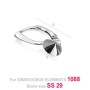 G0350-Leverback Swarovski Xirius Xilion Chaton 1088 SS29 6mm