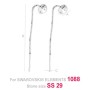G0354-Cercei lantisor Swarovski Xirius Chaton 1088 SS29 6mm