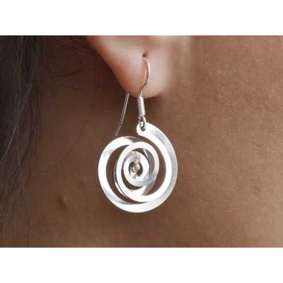 F0052 N Charm Spirala dubla 2 3D 20*18mm 0.33mm 1 buc