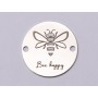 E0786-GS-Link argint 925 Bee Happy - 1 buc