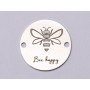 E0786-GS-Link argint 925 Bee Happy - 1 buc