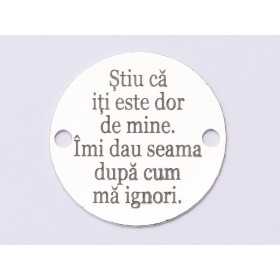 E0797-GS-Link argint 925 Simtul ironiei - 1 buc