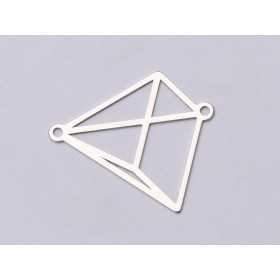 E0824-N-Link argint 925 Piramida 19*16.5MM 0.33- 1 buc