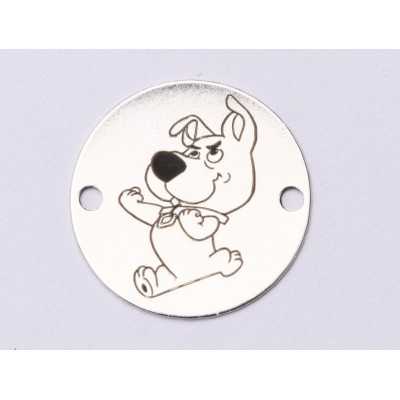 E0836-GS-Link argint 925 Scrappy-Doo 16.5mm 0.33mm