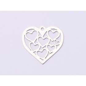 E0844-N-Pandant argint 925 Inima 16*14.5MM 0.33MM
