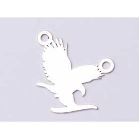 E0846 - N-Pandant decupat argint 925 Vultur 22x 22.5mm 0.5mm