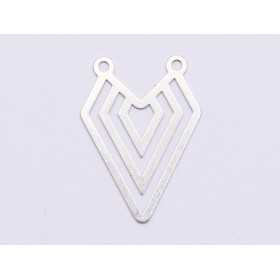 E0855-N-Pandant argint 925 Figura Geometrica 22x16 mm, 0.33 mm