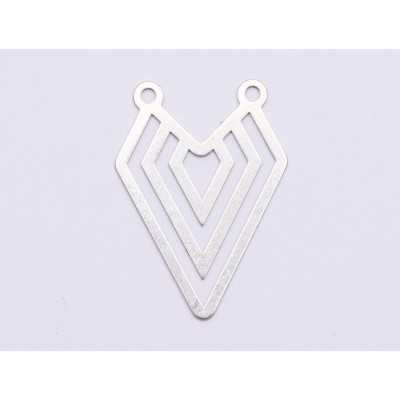 E0855-N-Pandant argint 925 Figura Geometrica 22x16 mm, 0.33 mm