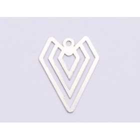 E0856-N-Pandant argint 925 Figura Geometrica 16x12 mm, 0.33mm
