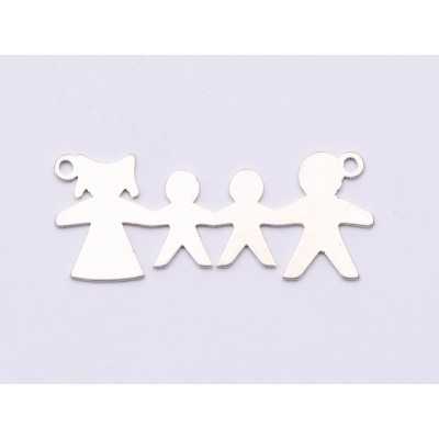 E0856-N-Pandant argint 925 Familie 27x16mm, 0.50mm