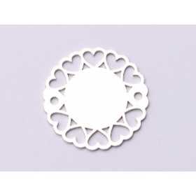E0861-N-Link Argint 925 Contur de inimioare 17x17mm, 0.60