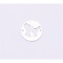 E0879-N-Link rotund din argint 925 diametru 16.5mm decupat model cu mama si fetita 1 buc
