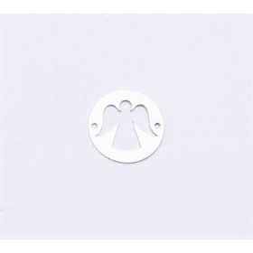 E0903-N-Link din argint cu ingeras decupat 16.5mm 0.33mm