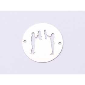 E0614-N-Link argint 925 parinti si doi copii 16.50mm 0.33 grosime