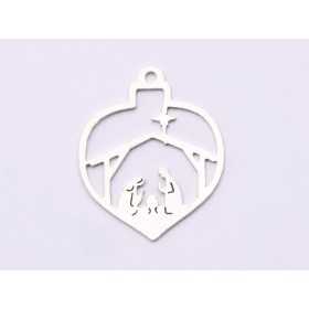 E0923-N-Pandant Nasterea lui Iisus 19x15.50mm, 0.50mm