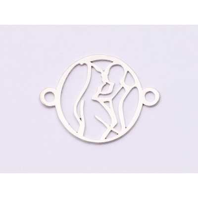 E0934-N-Link Argint 925 Mama&Copil Filigranat 16.5x21.5mm 0.50