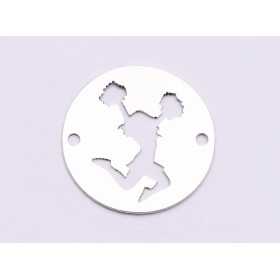 E0936-N-Banut link Argint 925 Majoreta diametru 16.50mm 0.33mm