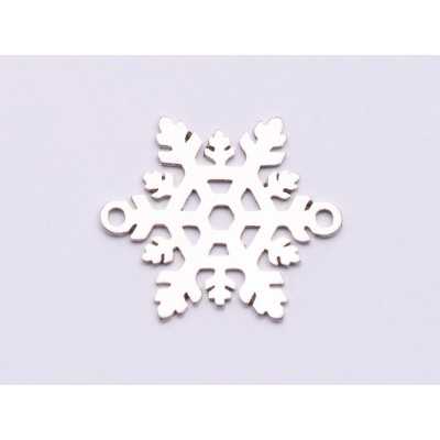E0945-N-Link Argint 925 Snowflake 16x14mm 0.50mm
