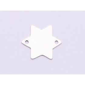 E0968-N-Link argint 925 Stea 12*14 0.4mm-1buc