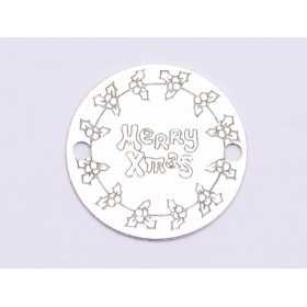 E0979-GS-Link Argint 925 Merry X-mas diametru 16.5mm, 0.33m