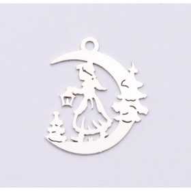 E0987-N-Charm fetita 18.5x16mm 0.5 mm-1 buc