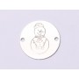 E0991-GS-Link Argint Happy Snowman - 1 buc