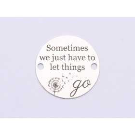 E1015-GS-Link Argint Let Things Go 16.5mm 0.33mm