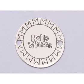 E1027-GS-Link Argint Hello Winter 16.5mm 0.33mm