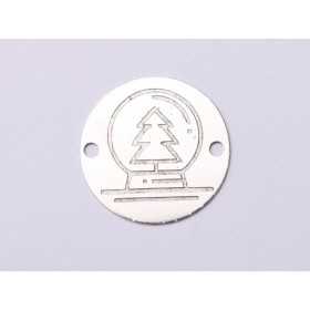 E1037-GS-Link Argint 925 Decoratiune Craciun 16.5mm