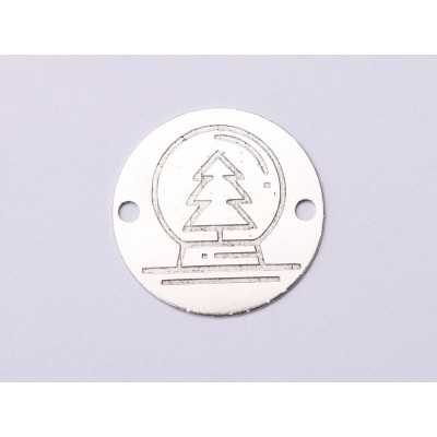 E1037-GS-Link Argint 925 Decoratiune Craciun 16.5mm