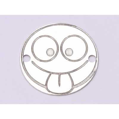 E1043-GS-Link Argint 925 Emoji Crazy 16.5mm 0.33 mm 1 buc