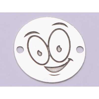 0017-GS-Link Argint 925 Emoji Friendly16.5mm 0.33 mm 1 buc