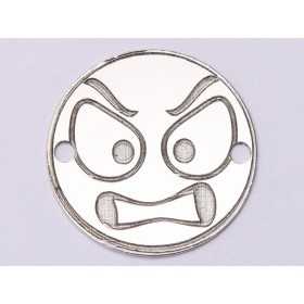 E1048-GS-Link Argint 925 Emoji nervos 2 - 16.5mm 0.33 mm 1 buc