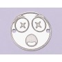 E1050-GS-Link Argint 925 Emoji socat - 16.5mm 0.33 mm 1 buc