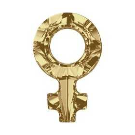 P2818-Swarovski Elements 4876 Golden Shadow Foiled 18x11.5mm-1 buc