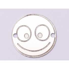 E1055-GS-Link Argint 925 Emoji Prietenos 16.5mm 0.33 mm 1 buc