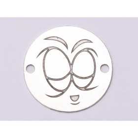 0055-GS-Link Argint 925 Emoji care doarme 16.5mm 0.33 mm 1 buc