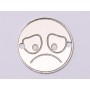 E1064-GS-Link Argint 925 Emoji Trist 16.5mm 0.33 mm 1 buc