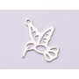 0066-N-Pandant Argint 925 Pasare Colibri 14.5x12.5mm 0.5mm