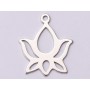 0067-N-Pandant Argint 925 Floare Lotus 14.5x13mm 0.5mm