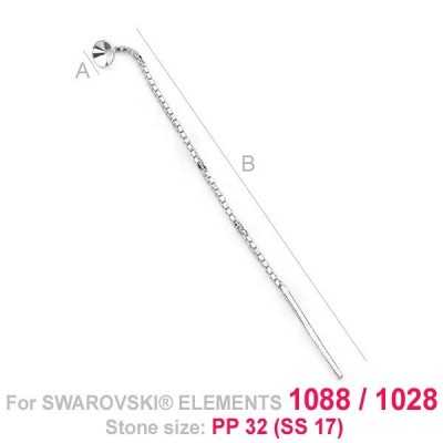 G0395-Cercei lantisor Swarovski Xirius 1088 SS17-PP32-4mm