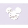 E1100-G-Decupaj Minnie Mouse personalizabil cu nume -19.5x16mm 0.33mm grosime-1buc